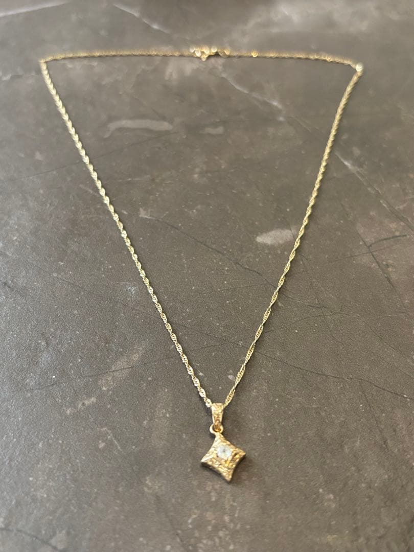 Maxi ハワイアンジュエリー　水晶ネックレス45cm