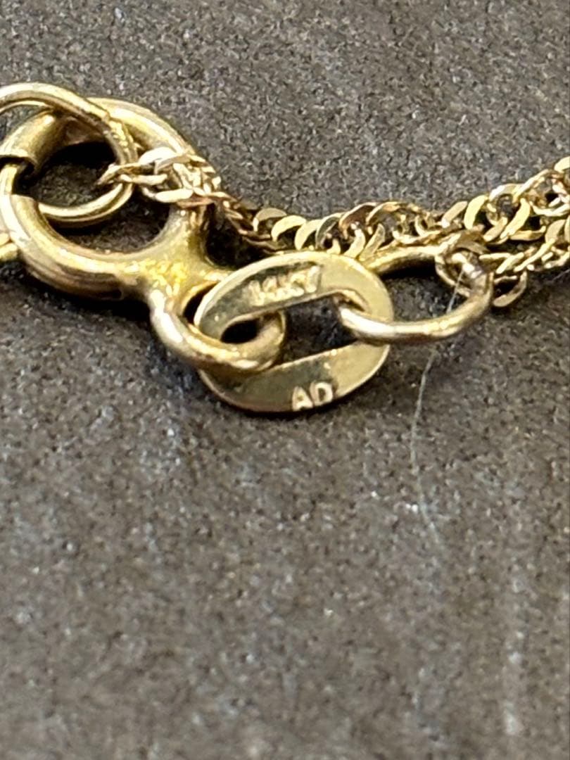 Maxi ハワイアンジュエリー　水晶ネックレス45cm