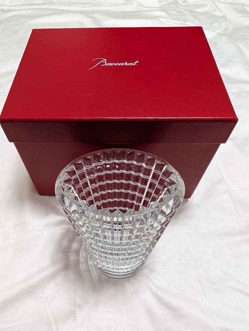 Baccarat バカラ アイベースS クリスタル ガラス花瓶 フラワースタンド