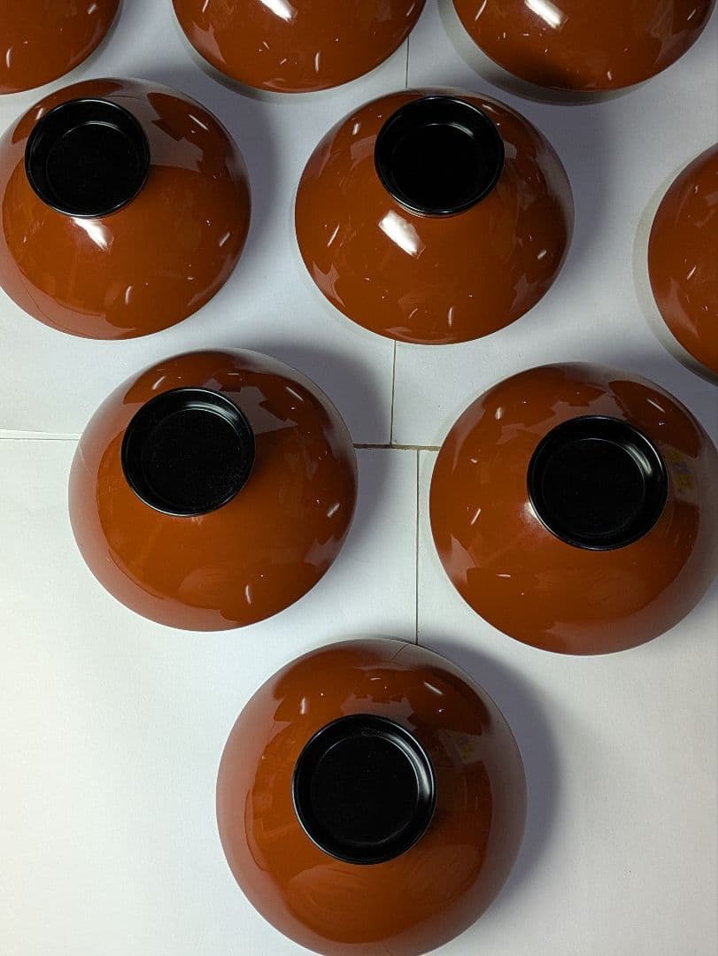 特選、輪島塗、蒔絵金彩細工、沈金菊模様、木製、蓋付椀、吸物椀、10客、保管箱付