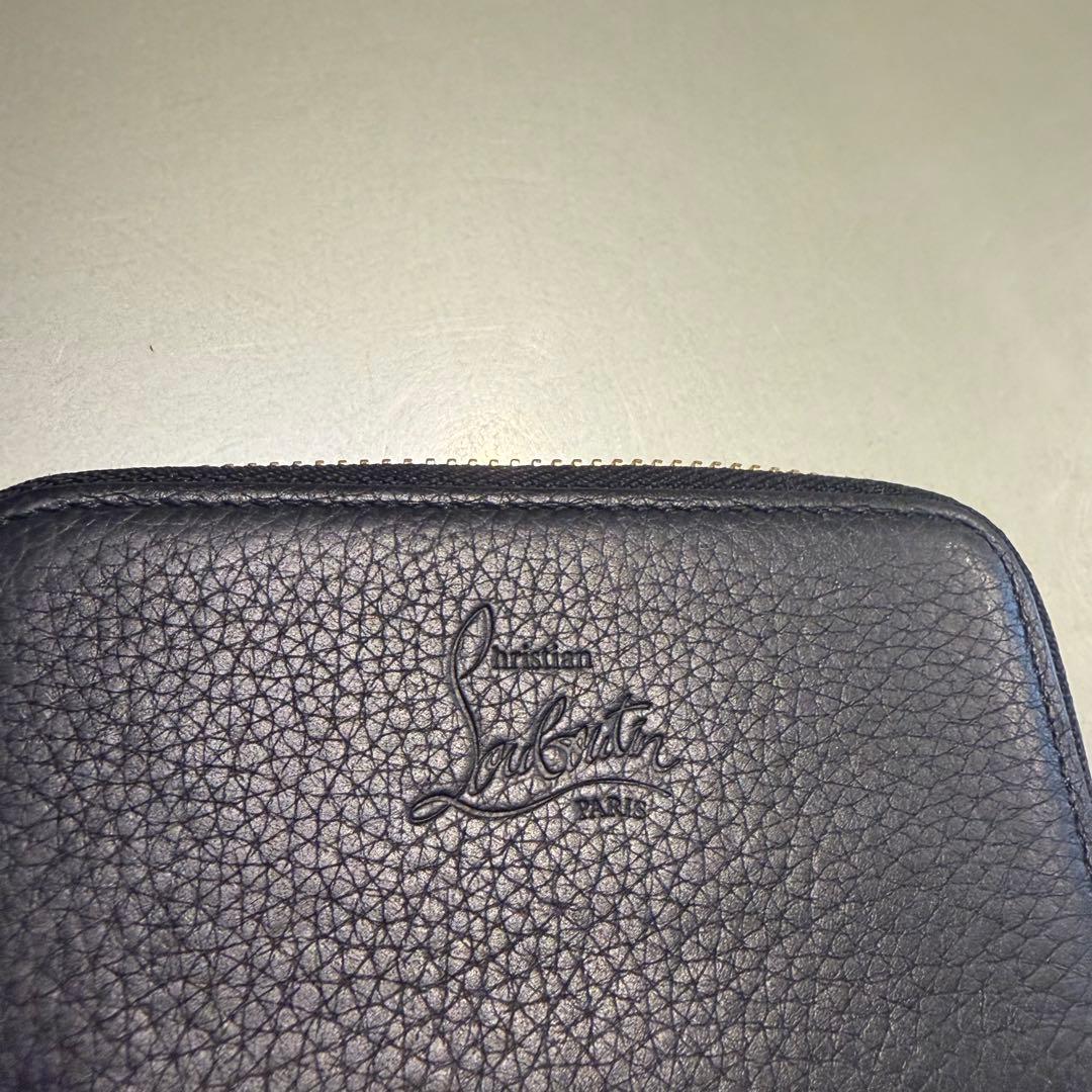 クリスチャンルブタン ケース 小銭入れ カード2枚 黒/赤