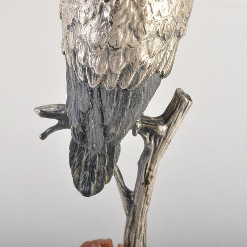 ALPACA PLATEADA Y　フクロウ　梟　置物　C　6772