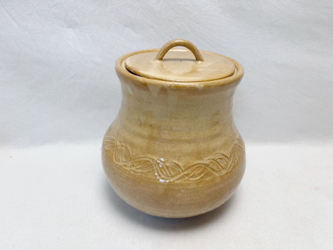 ほぼ未使用 茶道具 無尋窯 萩焼 水指 陶印 煎茶道具 水差し 共箱