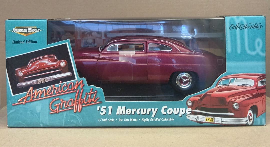 【絶版 限定】Ertl 1/18 '51 Mercury Coupe ミニカー