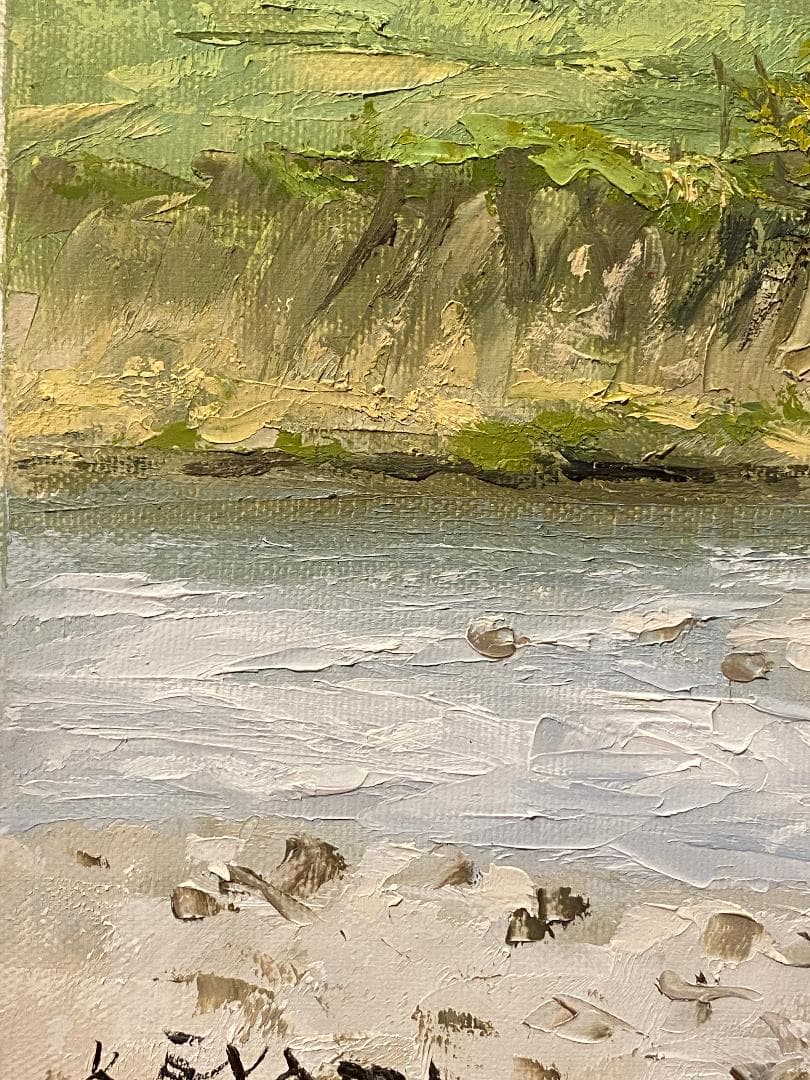 ★「真作」大山功「北アルプス 白馬岳」風景画　油彩画　額装　サイン有り　F8号