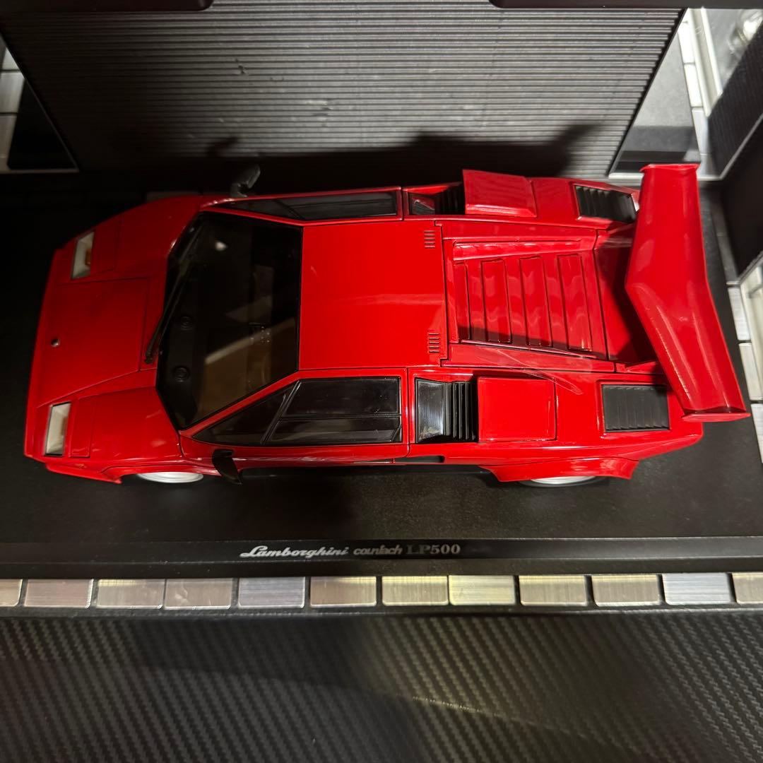 絶版未展示品 京商 1/18 ランボルギーニ カウンタック LP500 レッド