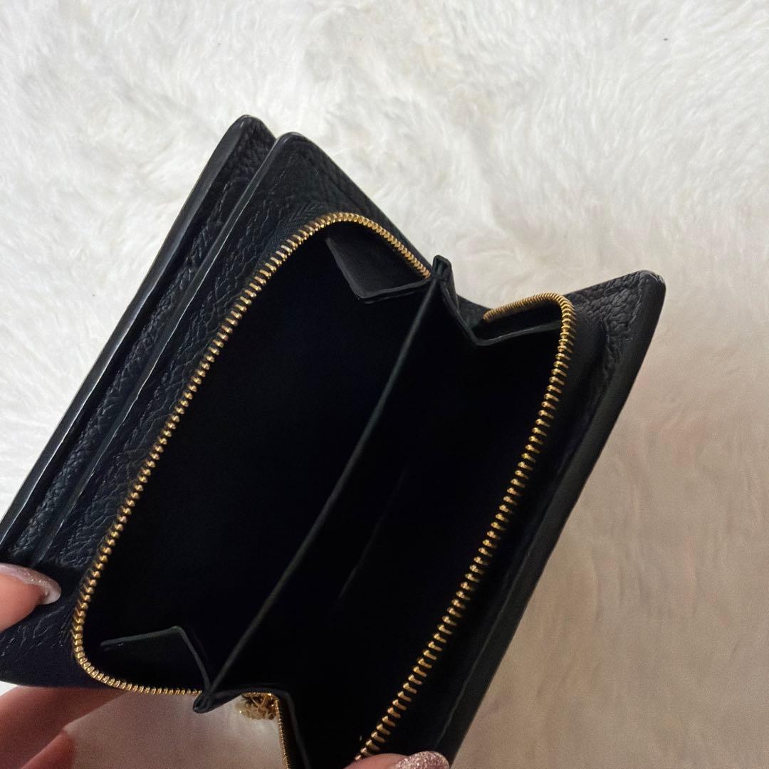 ルイヴィトン　ポルトフォイユ・クレア　黒　財布