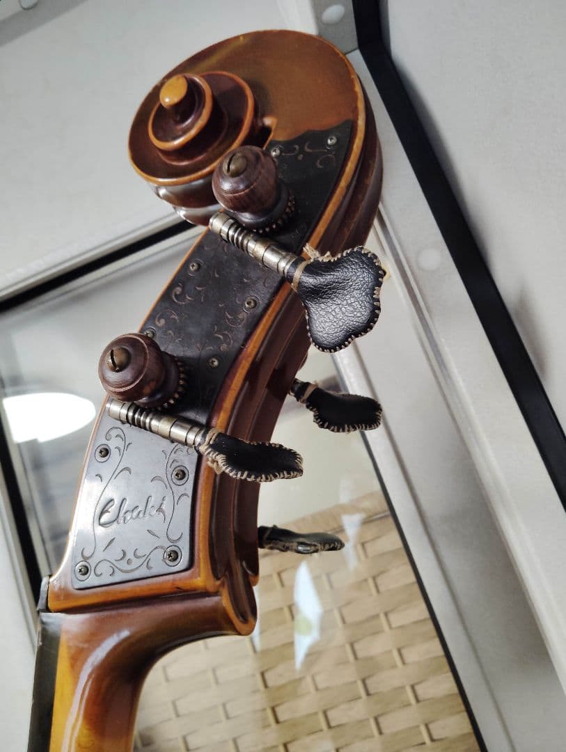 コントラバス ウッドベース チャキ F-20 表単板 ケース付 スピロコア弦