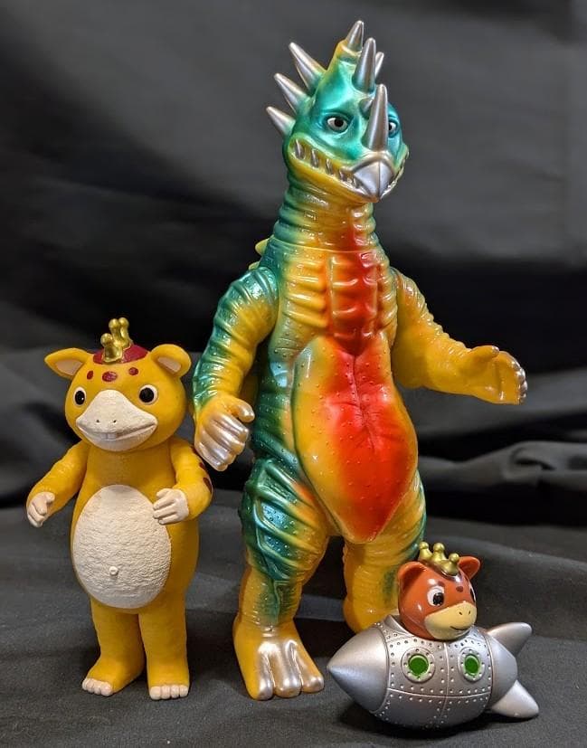 イモラ＆ブースカ「快獣ブースカ」登場怪獣（怪獣郷・イヌクマ他）ソフビフィギュア