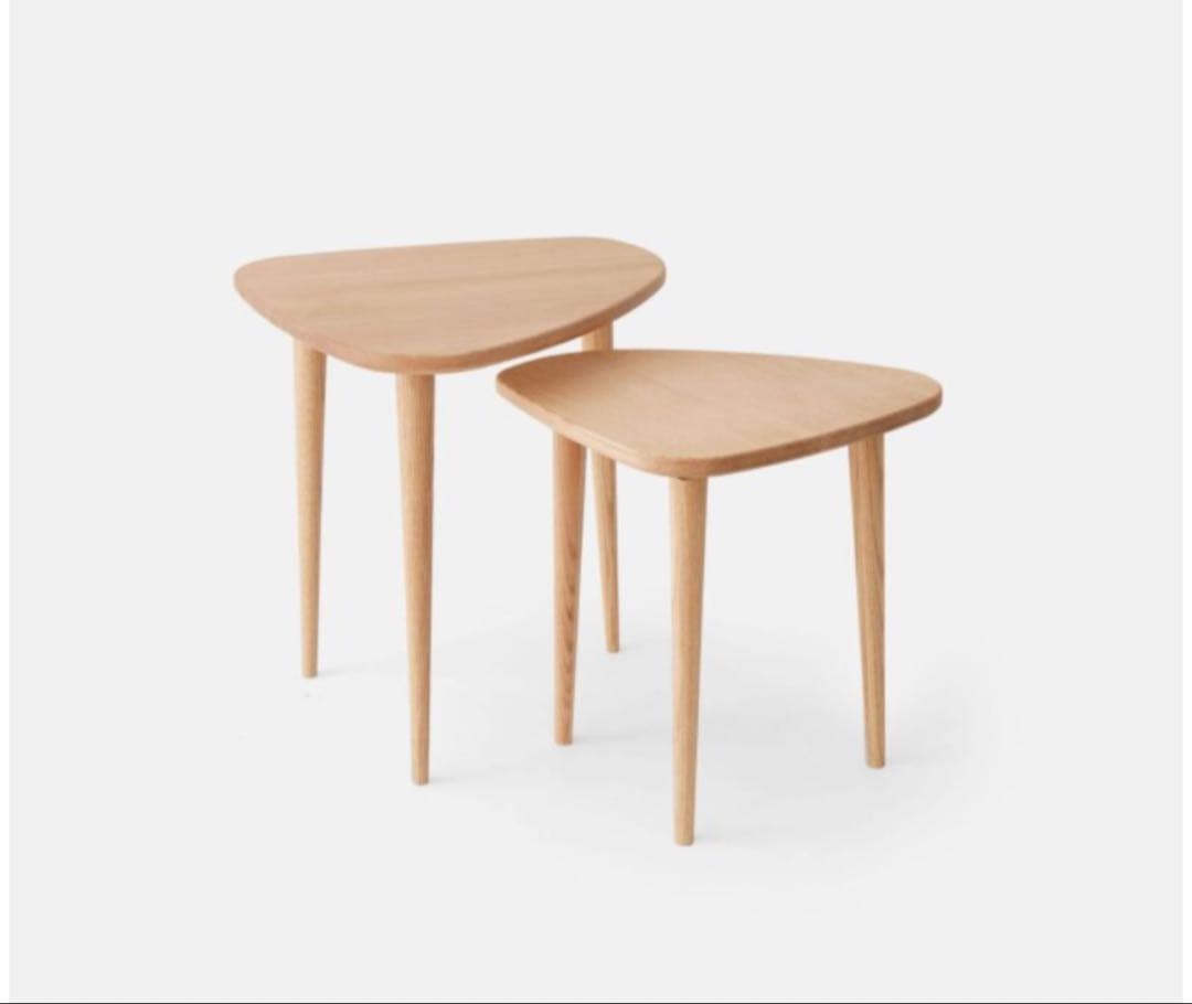 MOMONATURAL モモナチュラル　新品未使用　サイドテーブル　オーク無垢