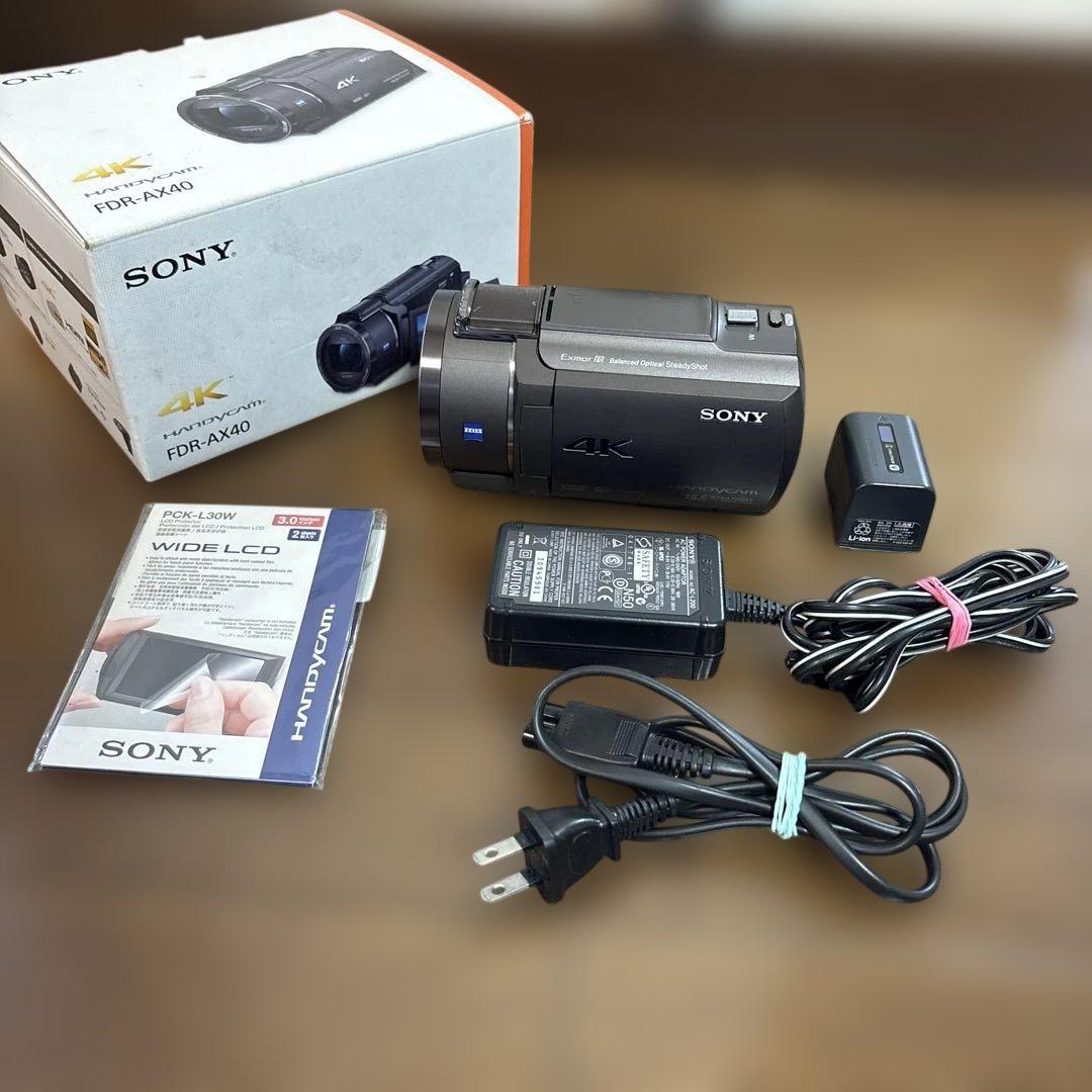訳あり　SONY 4K Handycam 本体 FDR-AX40