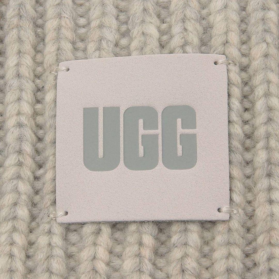 うさ→新品タグ付き！UGG ビーニー ニット帽／ライトグレー