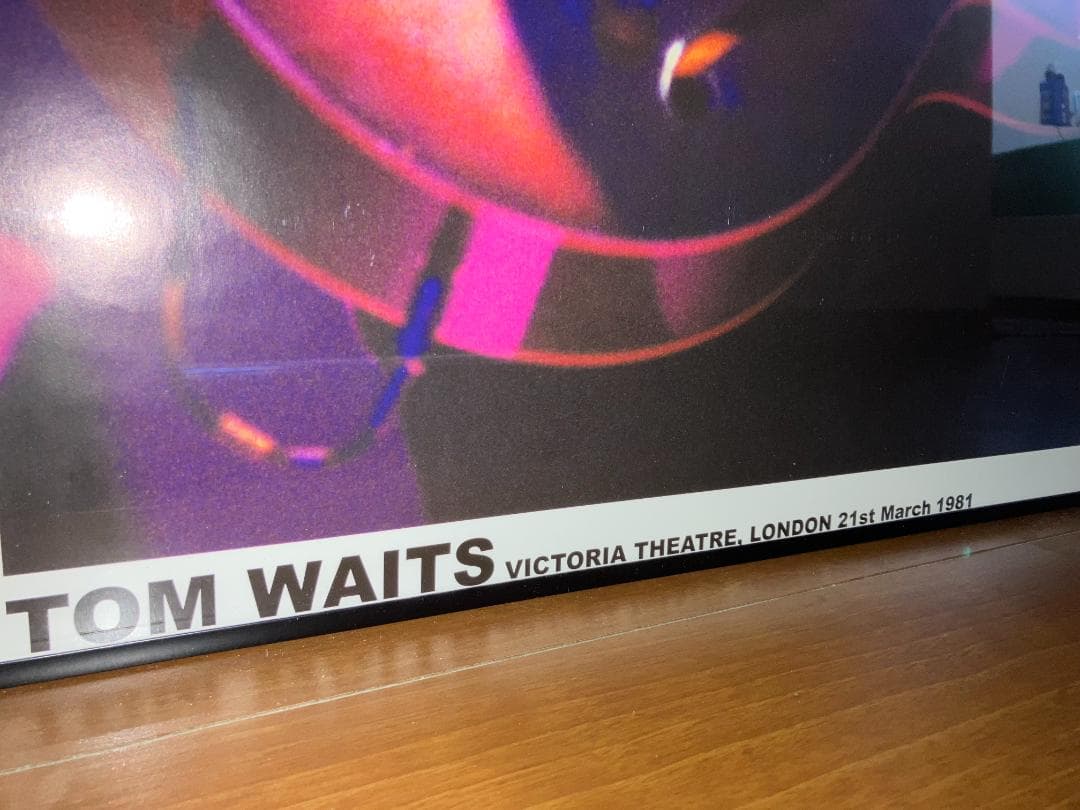 ヨーロッパ版★ネオビンテージ！TOM WAITS トムウェイツ 額付 ポスター