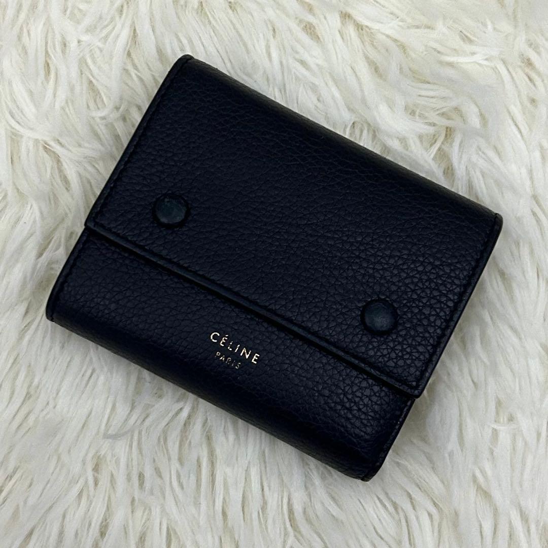 ［美品］CELINE スモール フォールデッドマルチファンクション 三つ折り財布