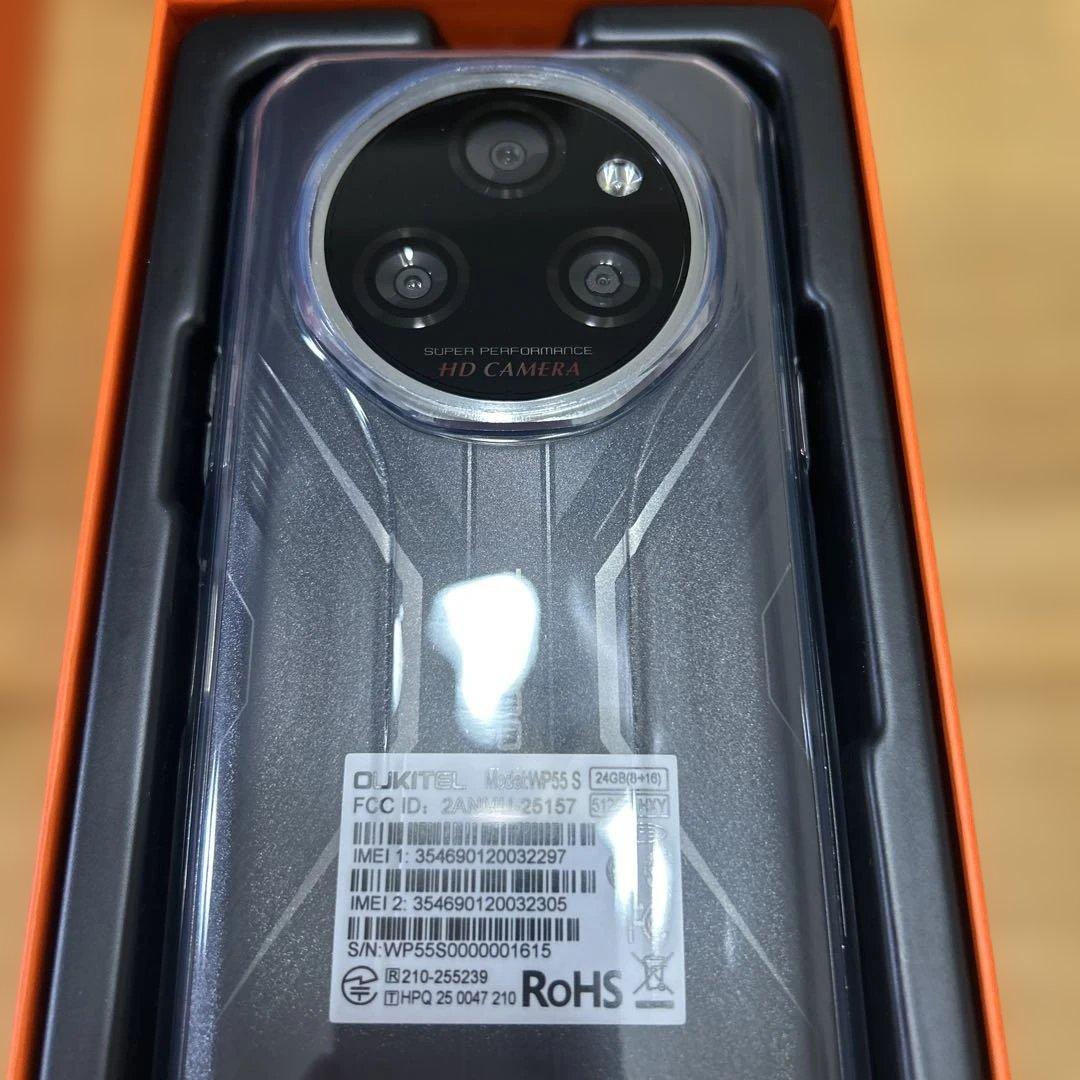 OUKITEL WP55S Android 15 タフネススマホ 512GB