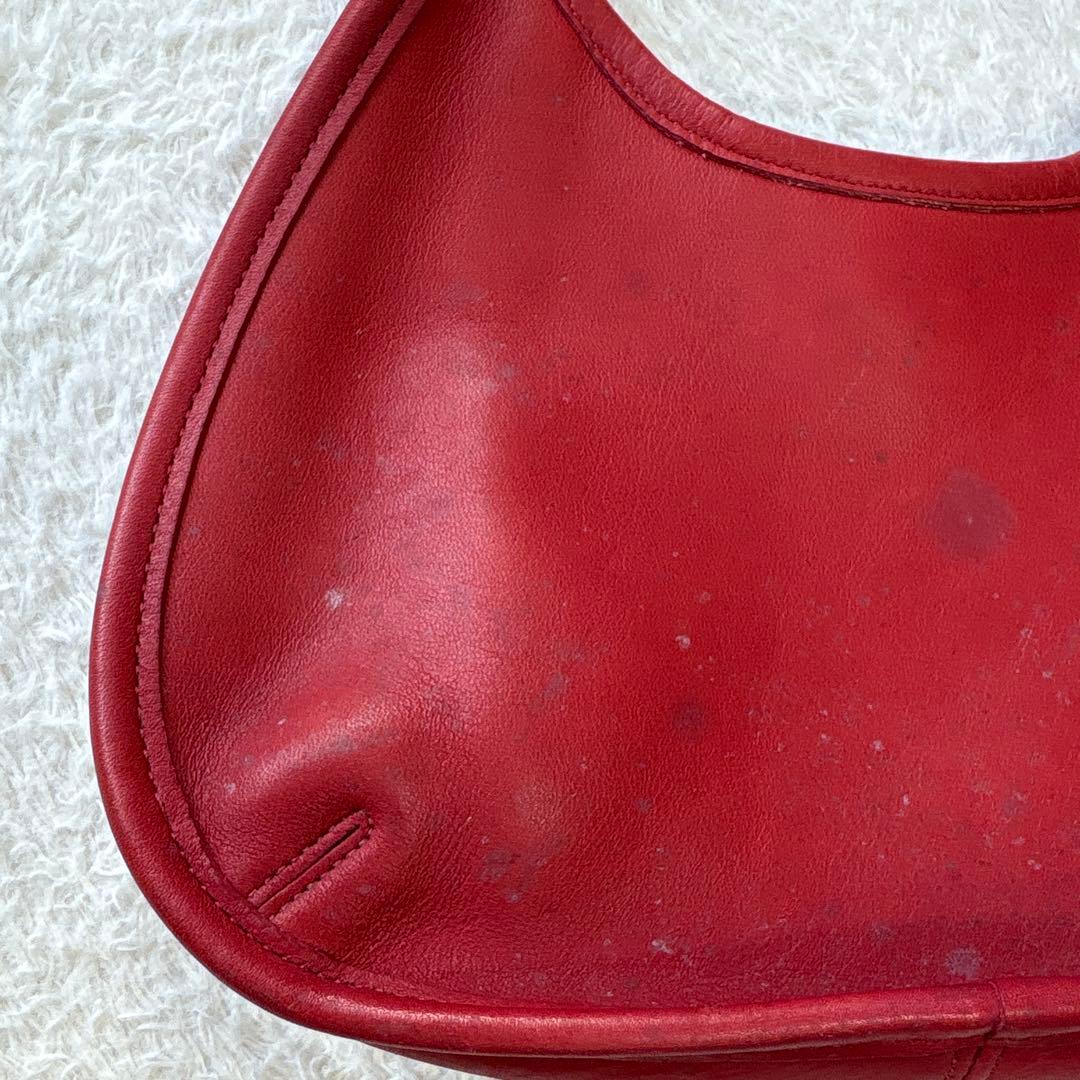OLD COACH 9027 エルゴ ハンドバッグ レッド 希少 ミニバッグ