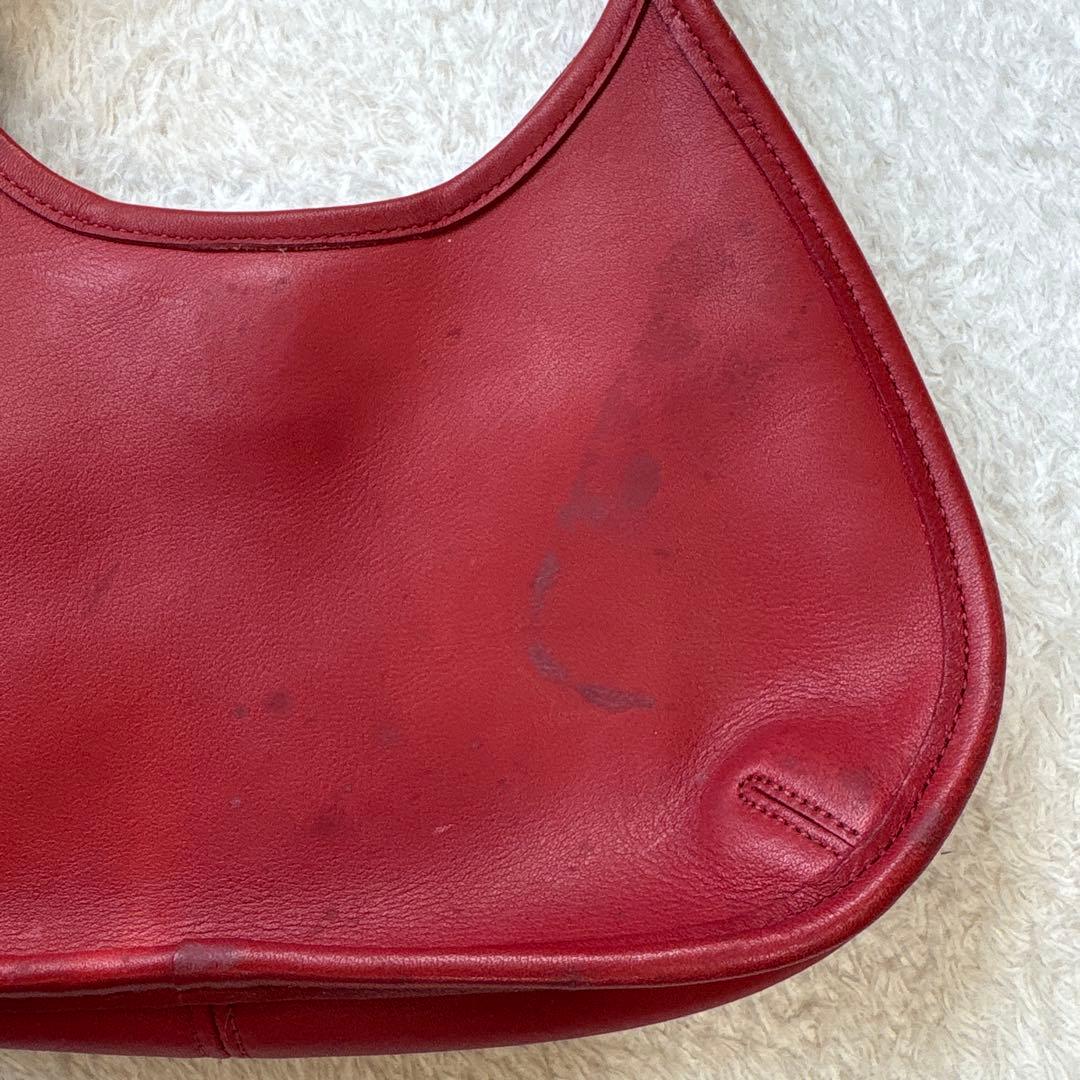 OLD COACH 9027 エルゴ ハンドバッグ レッド 希少 ミニバッグ