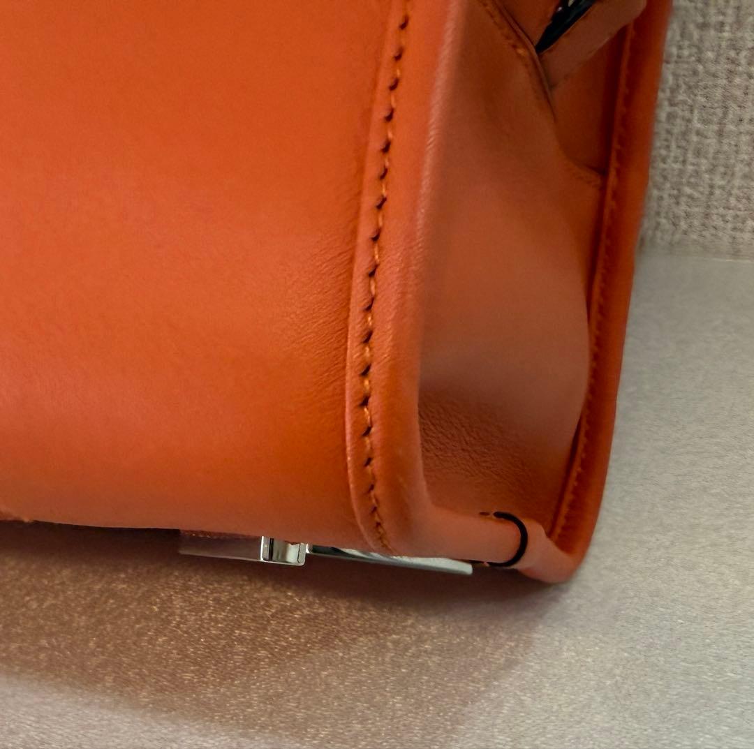 LOEWE アマソナ36 オレンジ　レザーハンドバッグ