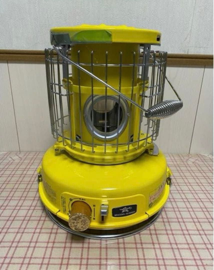 ⚫︎注意⚫︎センゴク　アラジン　ポータブルガスストーブ　カセットストーブ　イエロー