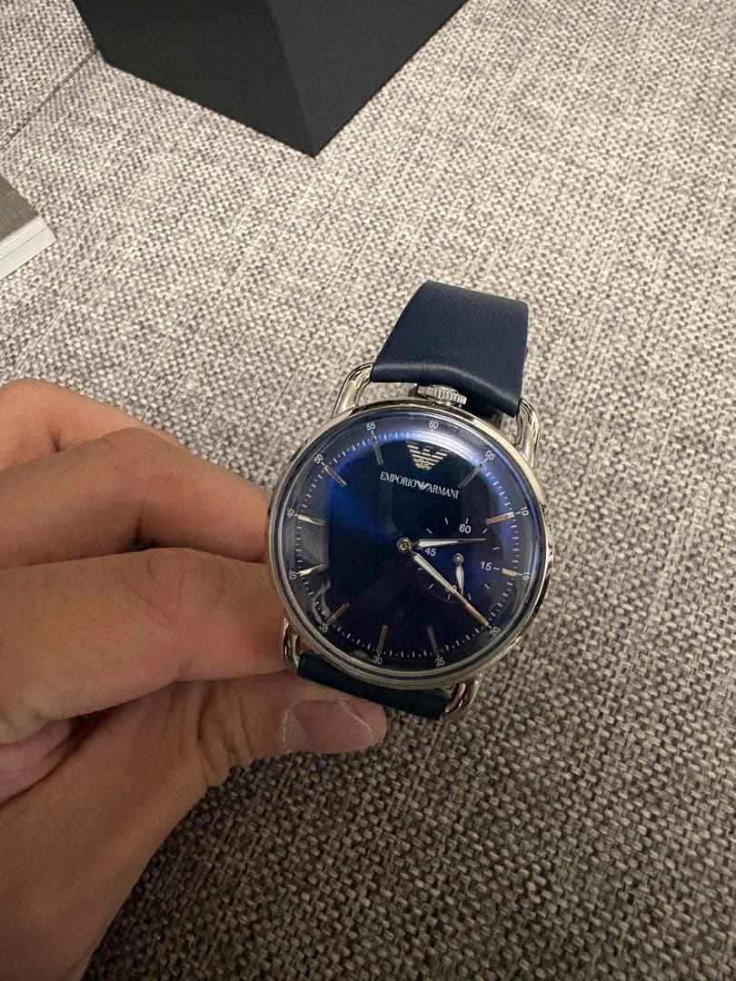 EMPORIO ARMANI 腕時計 ブルー AR-11335