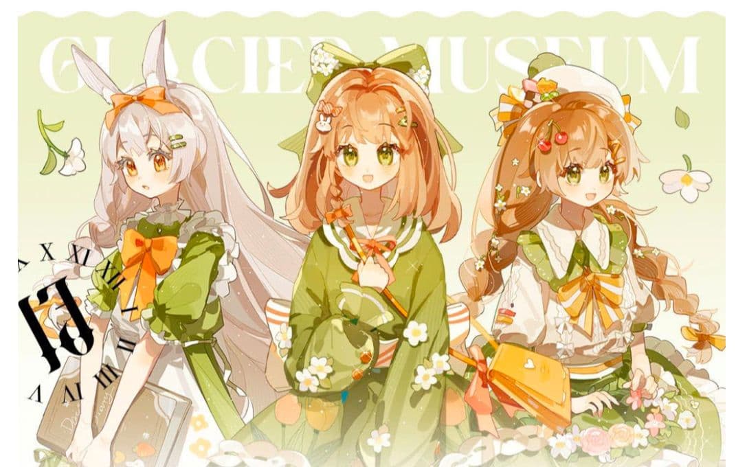 J528＃春日野餐(贝壳光)冰川切り売り海外人物マステ女の子