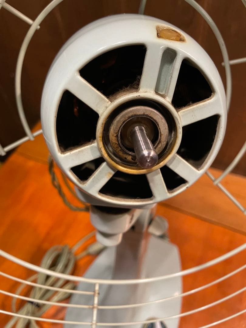 稼働品！　三菱電機　卓上扇風機 リモコン付き　希少 鉄製　ブロカント　壁掛け