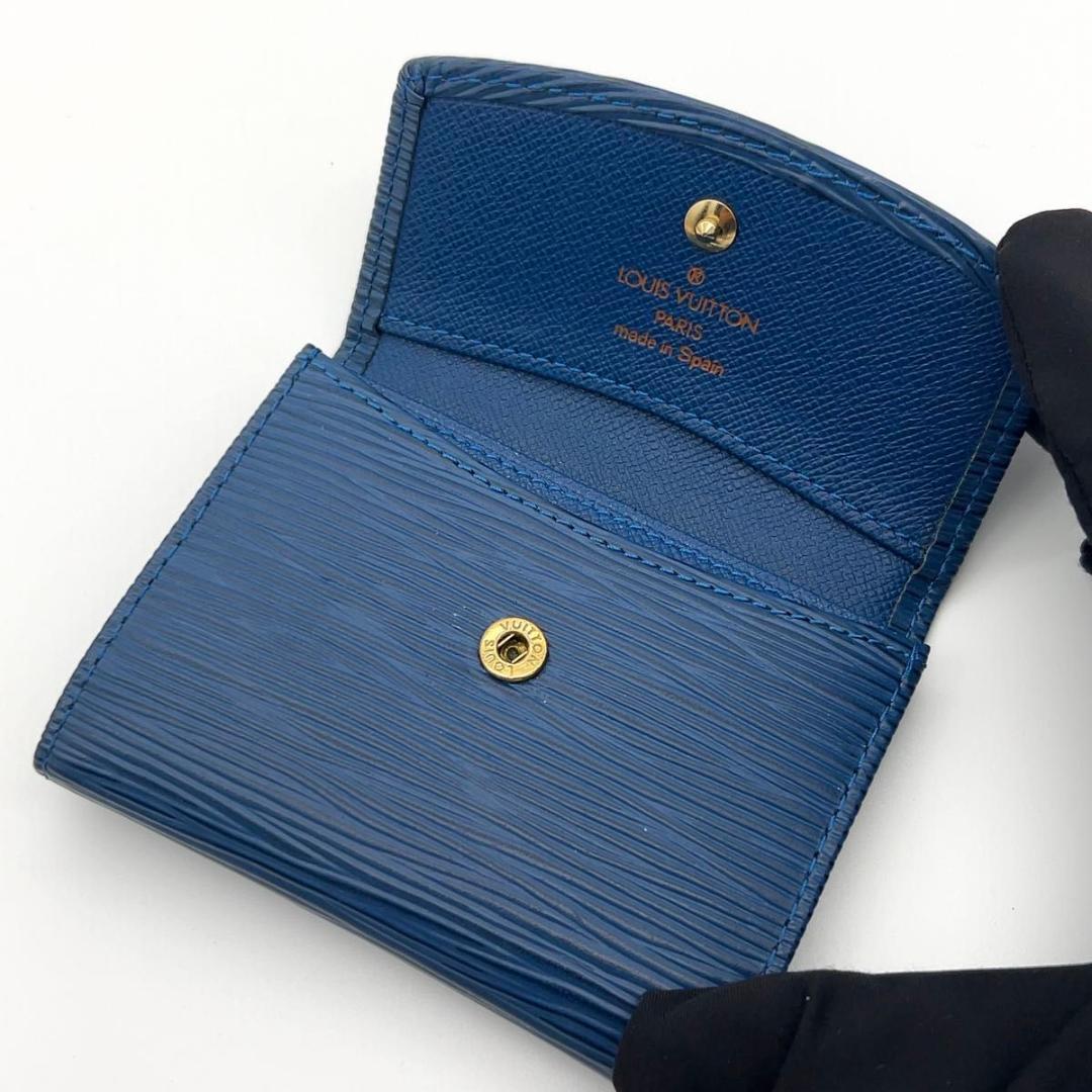 ルイヴィトン エピ ケース 小銭入れ ブルー 男女兼用