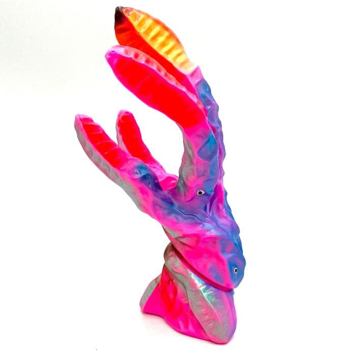 マルサン アマプロ 世紀の怪奇植物 スフラン350 公害怪獣ピンクver ソフビ