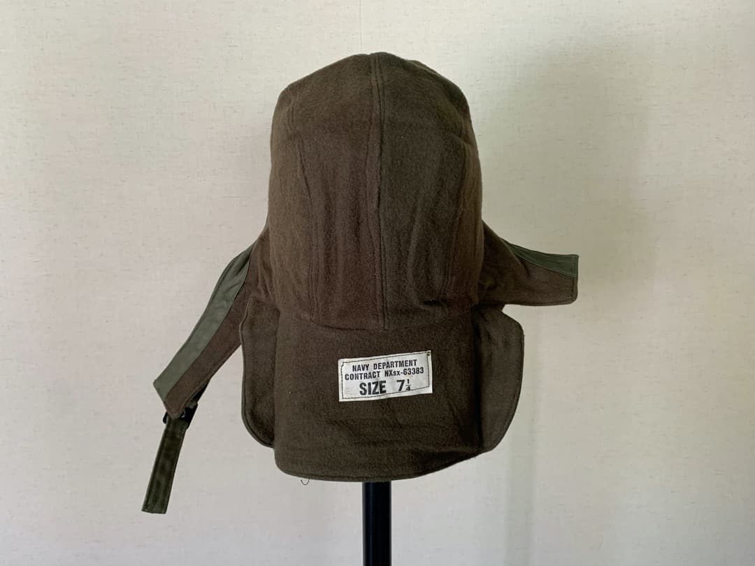 1940s 未使用 デッドストック 米軍 実物 USN デッキキャップ ③