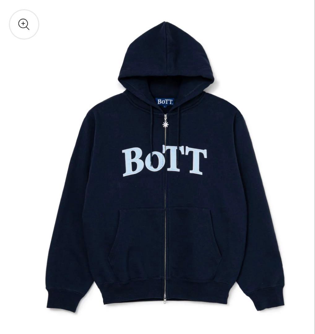 BoTT OG Logo Zip Hoodie Navy Mサイズ パーカー