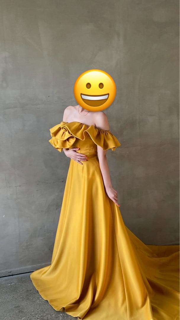 【ドレスプロダクション】オフショルダードレス カラードレス