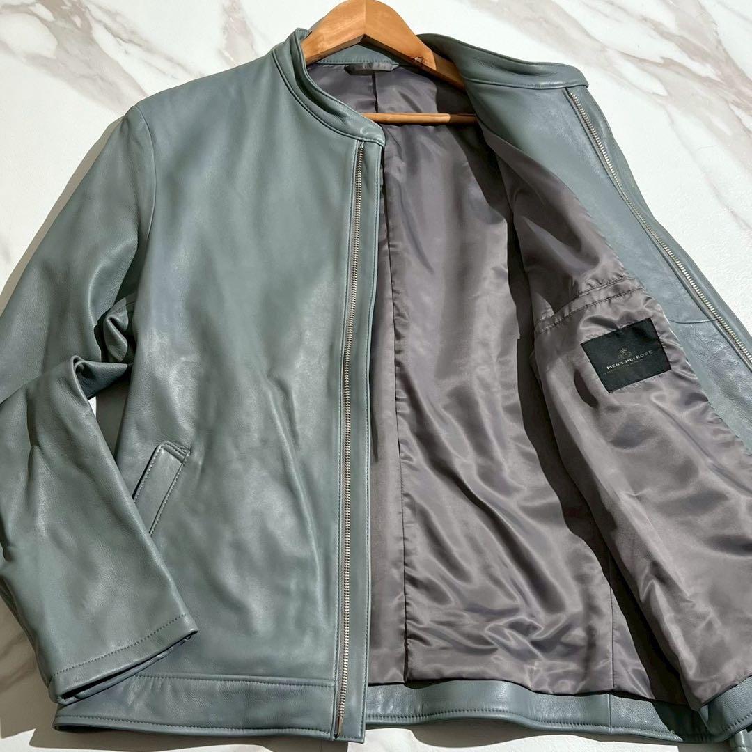 【希少✨3XLサイズ】メンズメルローズ ラムレザー ライダースジャケット
