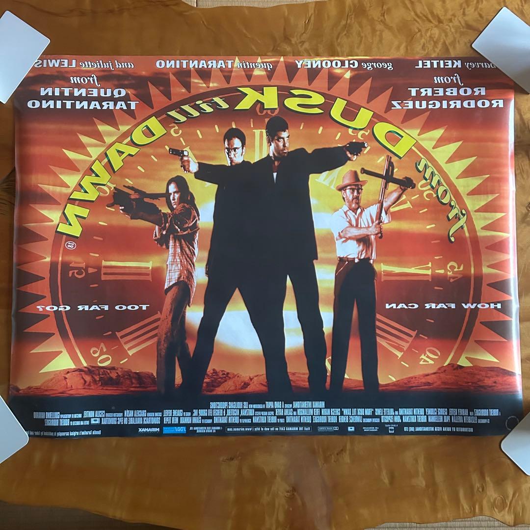 フロムダスクティルドーン 映画館用 両面ポスター ROLLED 1996年