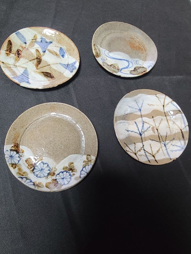 須田菁華造乾山写絵替銘々皿4客