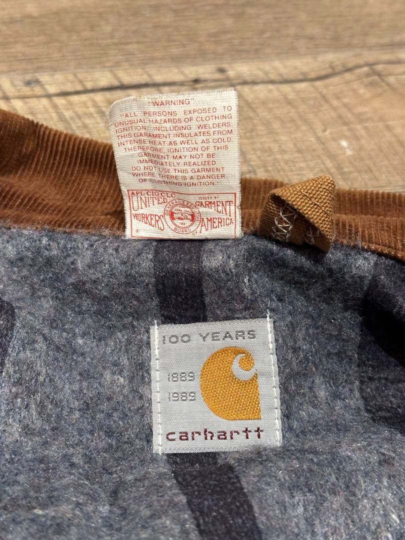 Carhartt デトロイトジャケット 80s USA製 100周年記念 星タグ