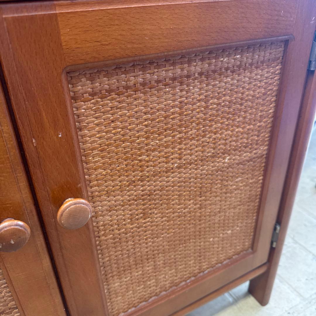 ★処分価格★オールドカリモク　電話台　キャビネット