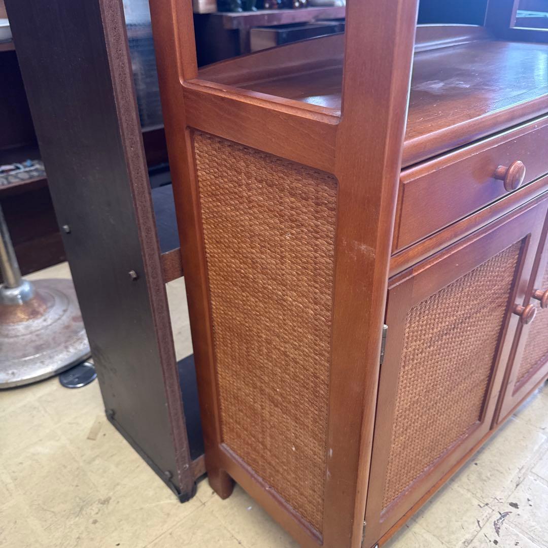 ★処分価格★オールドカリモク　電話台　キャビネット