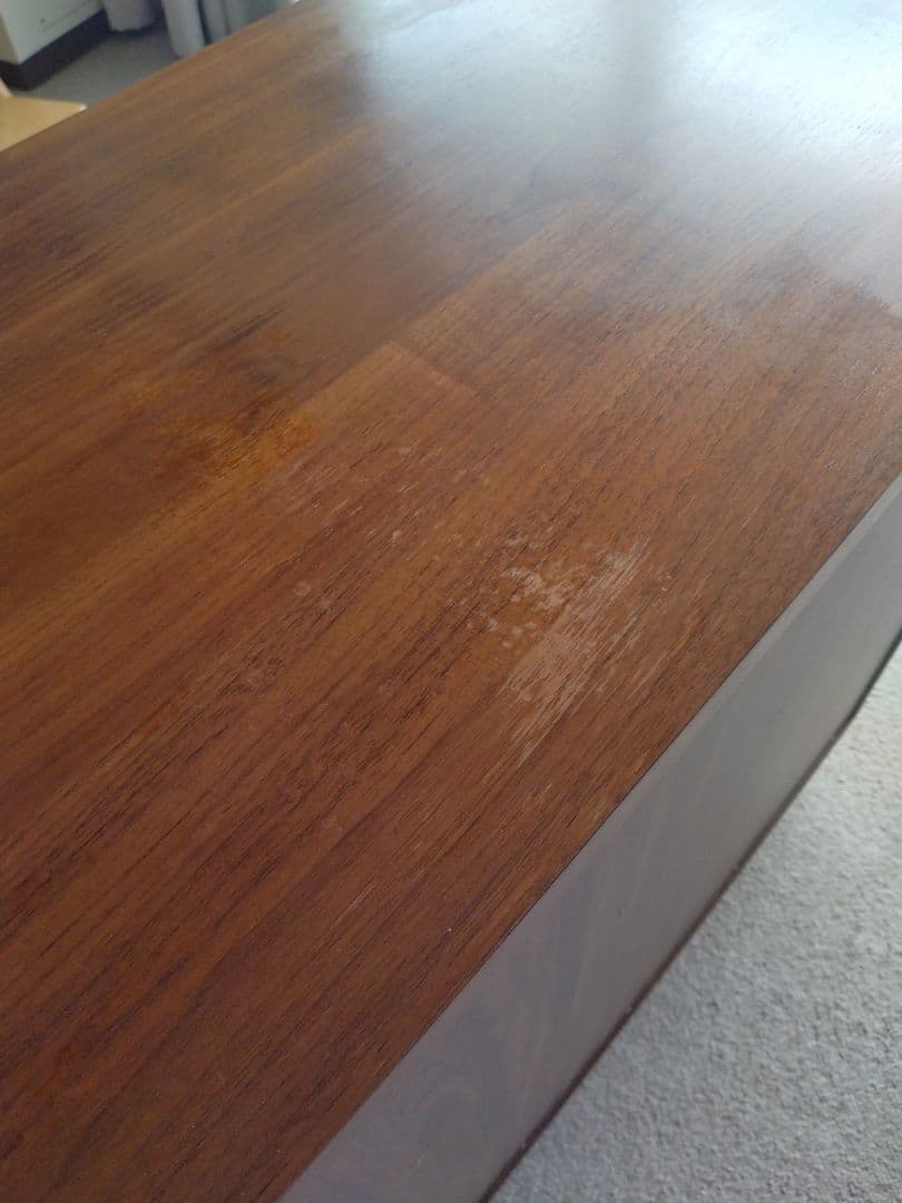 MUJI/無印良品 木製脚付きキャビネット/ウォールナット材/食器棚/収納家具