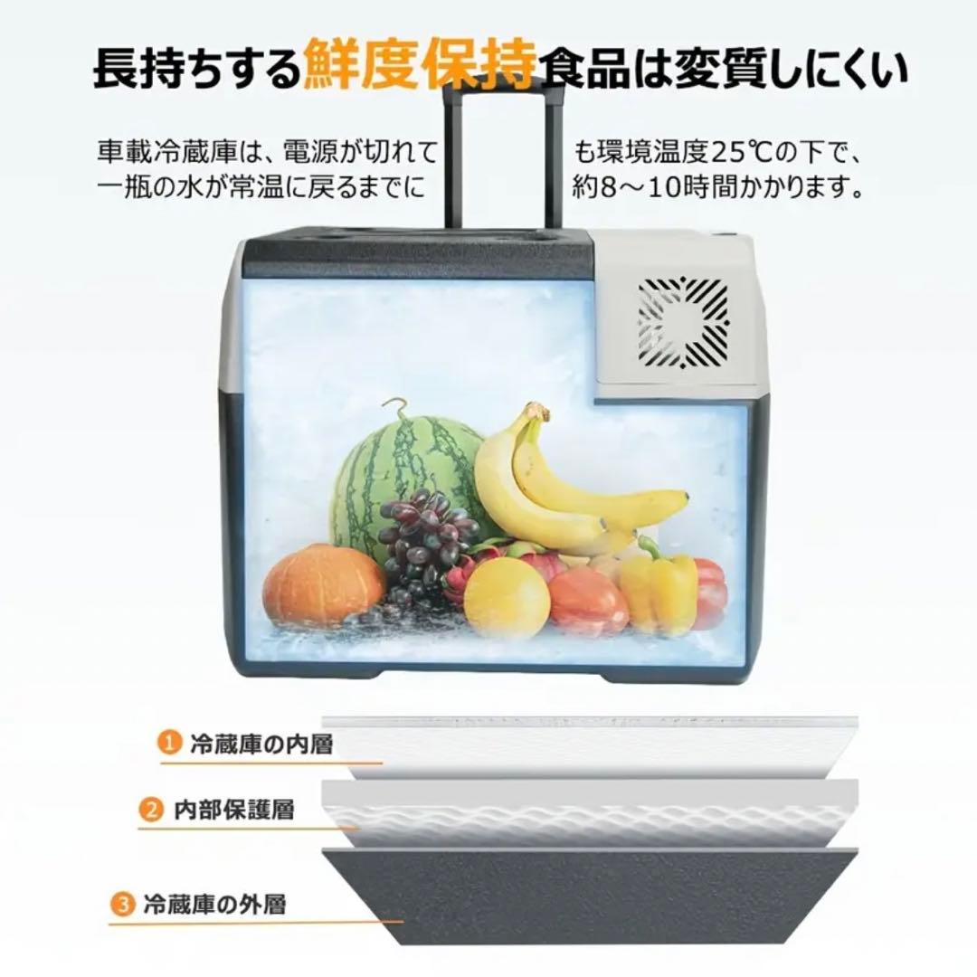 LVYUAN 車載冷蔵庫冷凍庫40L両用（AC100V・DC12V/24V対応)