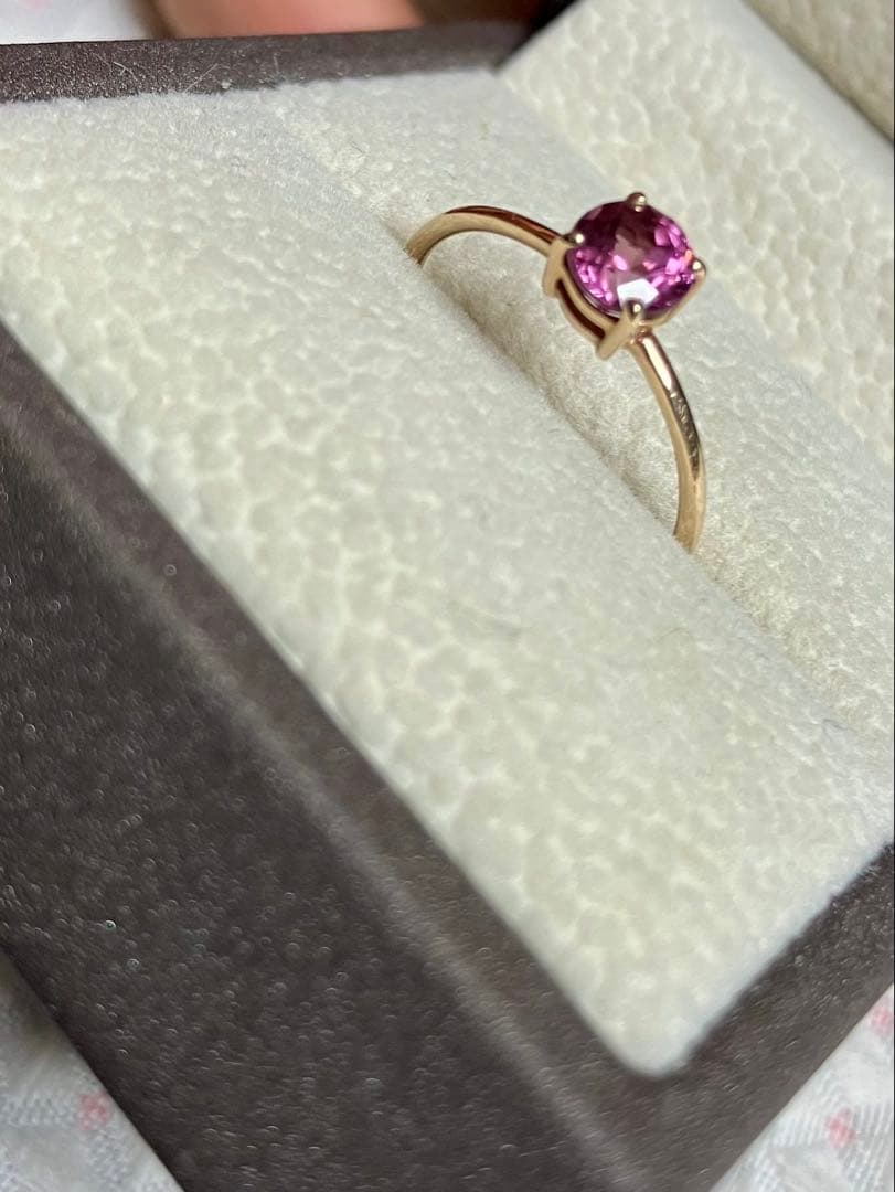 K10＊美しいマラヤガーネットリングです