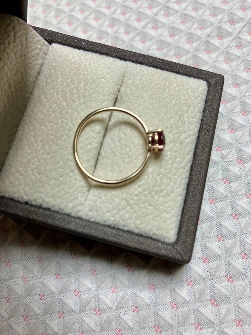 K10＊美しいマラヤガーネットリングです