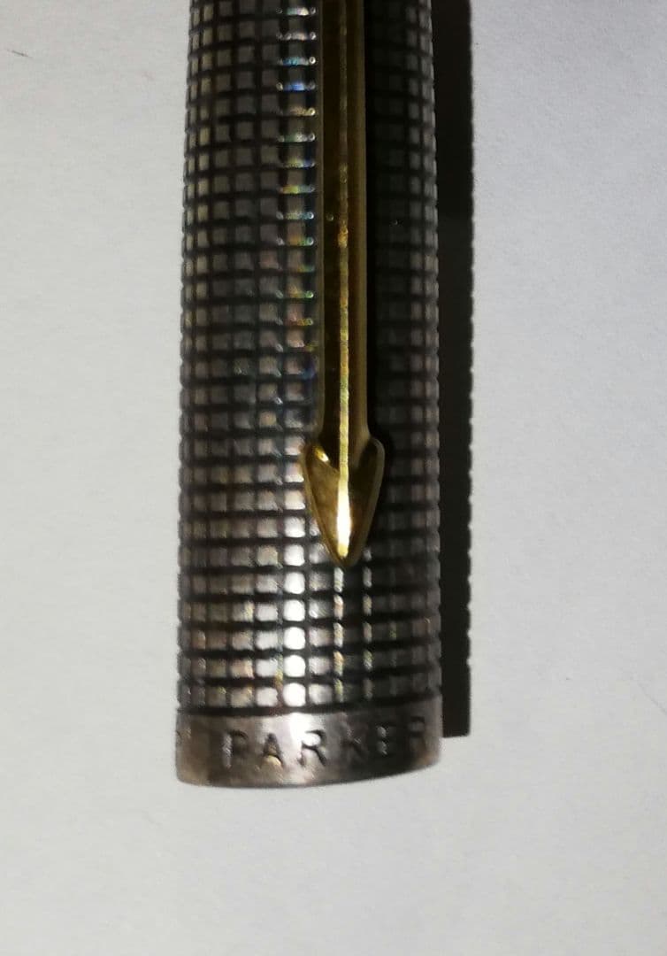 【KM】PARKER　ペン先14K　パーカー　万年筆　スターリングシルバー