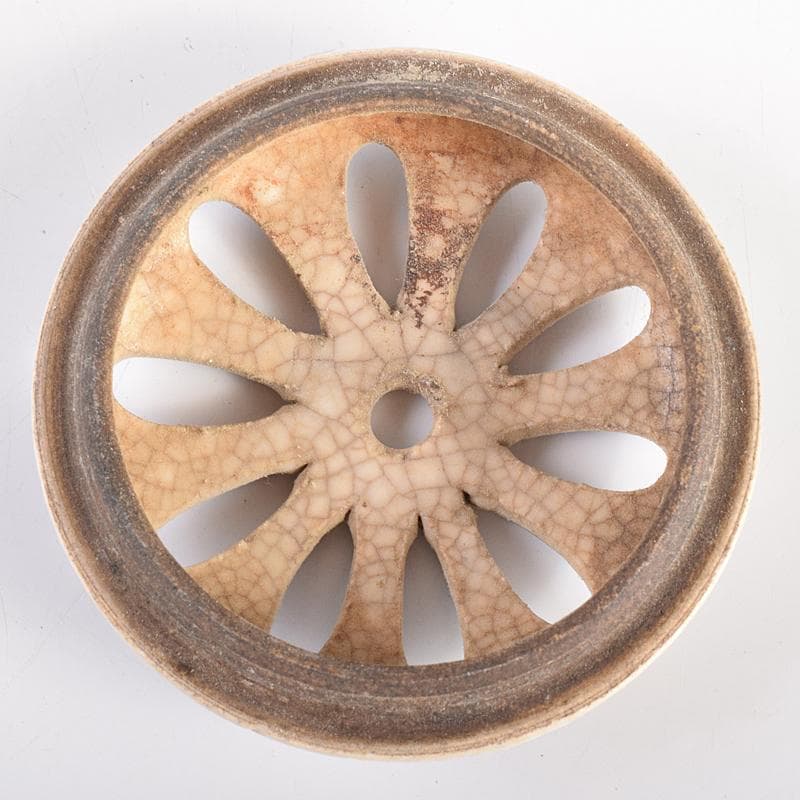 茶道具　京焼　京薩摩　色絵　香炉　時代箱付　M　R7714