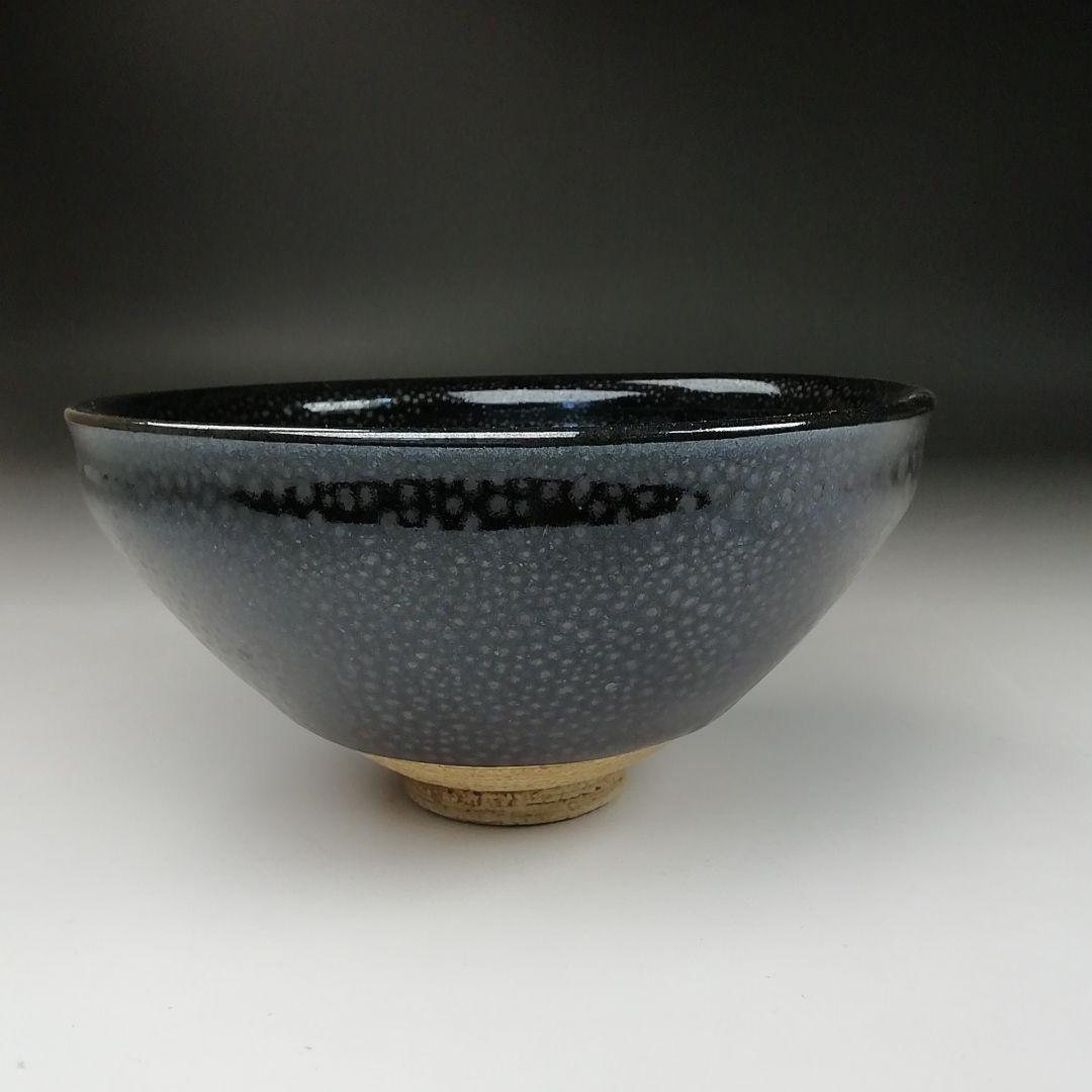Ｔ２９２　茶碗　『油滴天目茶碗』『猪俣健 作』　共箱　抹茶碗　茶道具