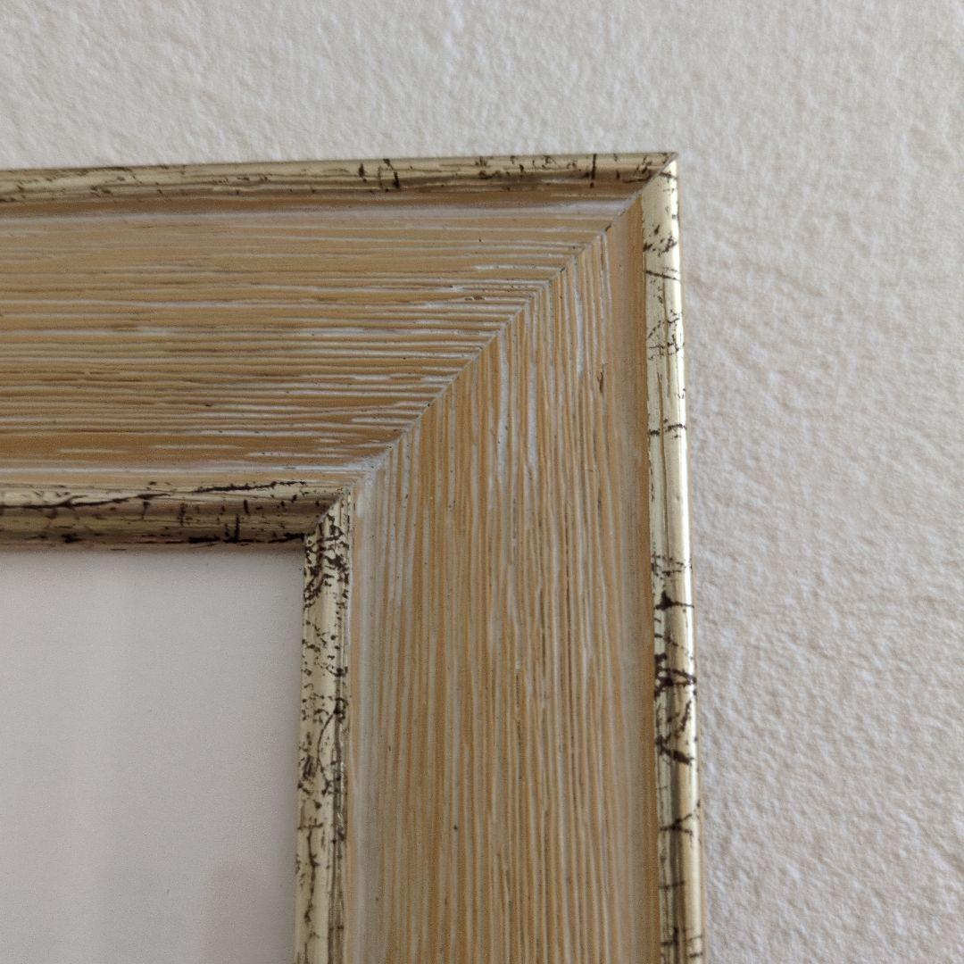 土田穣 絵画・アート(版画額装品)/ピンクの花/ウサギ・うさぎ