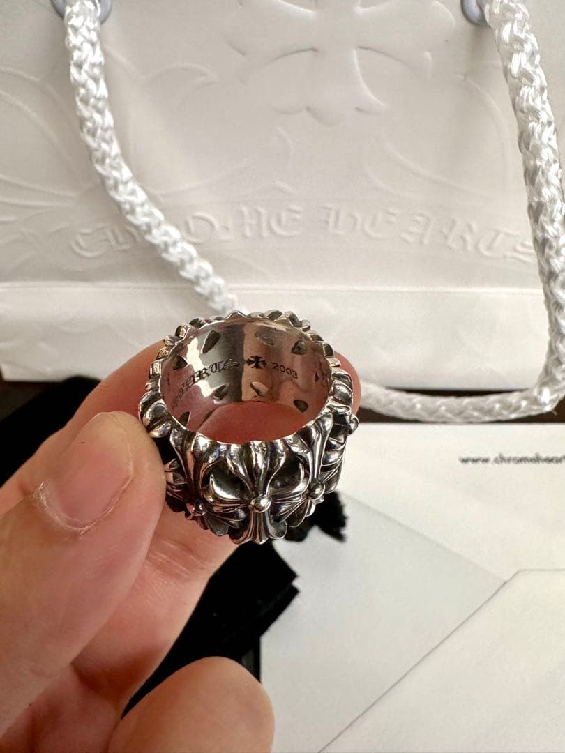 CHROME HEARTS クロムハーツ セメタリークロスリングUS 7号