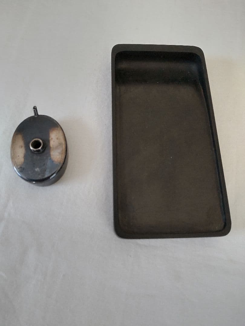 艶消し古漆塗り硯箱