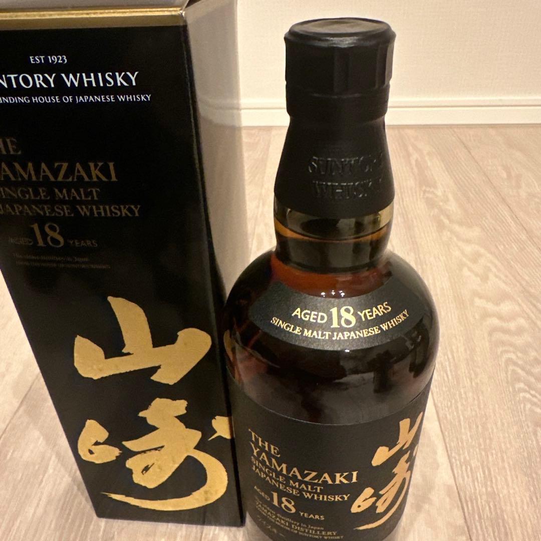 山崎 18年 シングルモルトウイスキー 700ml 新品未開封！