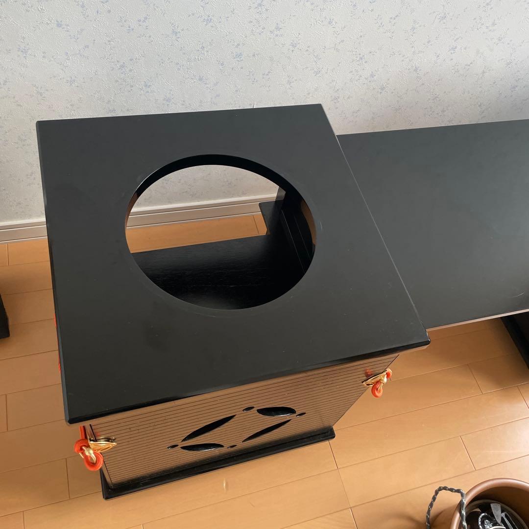 送料込【立礼棚】　御園棚　椅子２客付　組立式　電熱器　立礼棚① プレゼント品あり