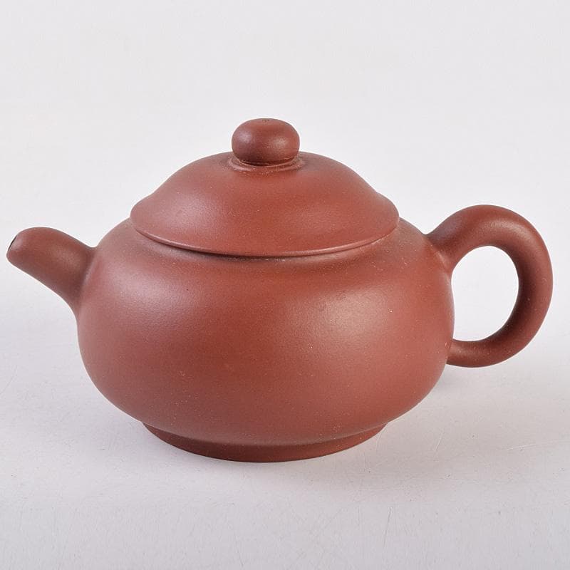 中国　紫砂　朱泥　急須　茶壷　在銘　V　R9012